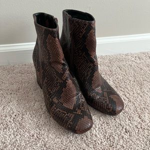 EUC A New Day Snakeskin Boots